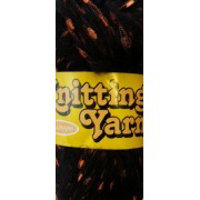 Knitting Yarn - Black with Copper
